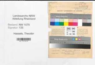 Entnazifizierung Theodor Hassels , geb. 08.07.1912 (Arzt)