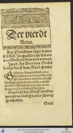 Der vierdt Actus