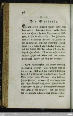 §. 31. Die Standrede