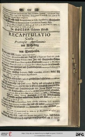 Recapitulatio
