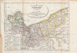 Die preussische Provinz Pommern entworfen und gezeichnet von Dr. F. W. Streit