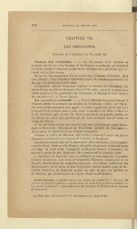Chapitre VII. Les Croisades