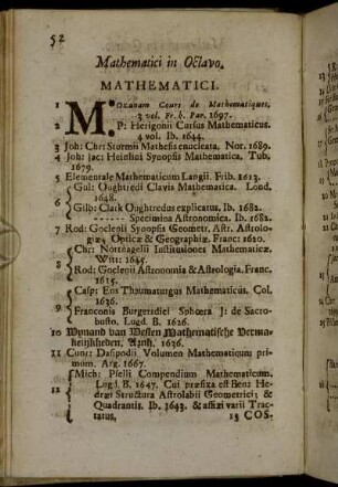 Mathematici in Octavo