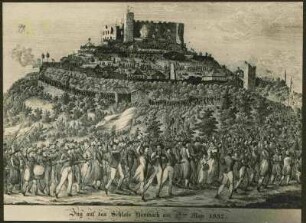Maxburg Zug zum Hambacher Schloss 1832