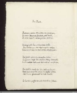 Im Park : [SW II: H1(Hymnen)]; [SW II, S. 11/101]
