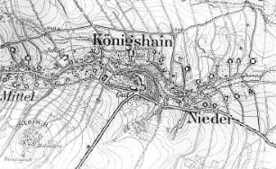 Königshain. Meßtischblatt, Sekt. Görlitz, 1886