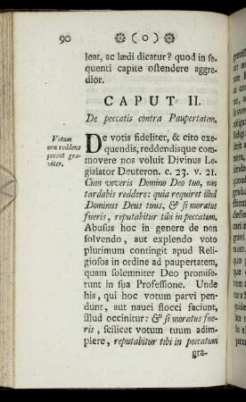 Caput II. De peccatis contra Paupertatem.