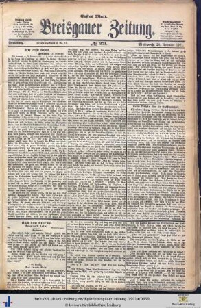 20.11.1901 (Erstes Blatt)