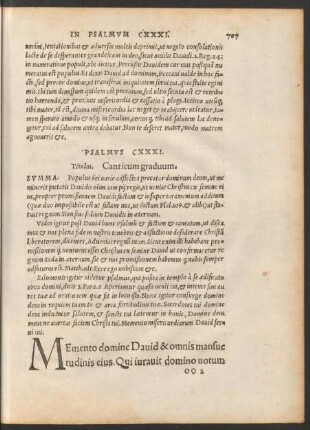 Psalmus CXXXI. - Psalmus CXL.