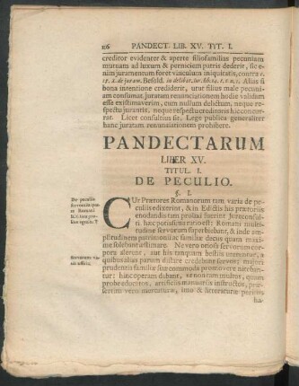 Pandectarum Liber XV.