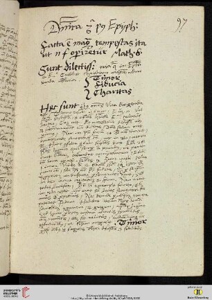 Dominica 3a post Epÿphaniam [Predigttext, nach Mt 8,24]