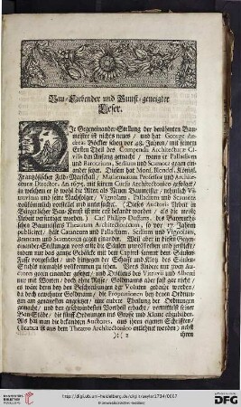 Bau = Liebender und Kunst = geneigter Leser