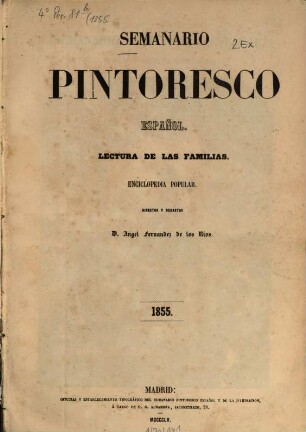 Semanario pintoresco español. 1855, 1855