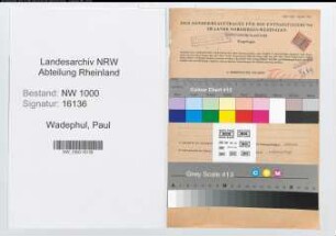Entnazifizierung Paul Wadephul, geb. 16.09.1901 (Hilfsarbeiter)