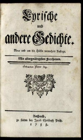 Lyrische und andere Gedichte