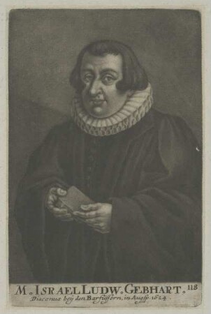 Bildnis des Israel Ludw. Gebhart