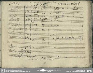 Aria: "Giusto ciel che conoscete" (Zweitfassung in Ab)