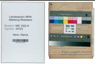 Entnazifizierung Hanna Henn , geb. 01.08.1922 (Krankenschwester)