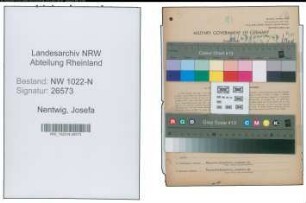 Entnazifizierung Josefa Nentwig , geb. 05.01.1916 (Krankenschwester)