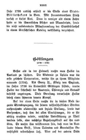 Göttingen (1736 - 1753)