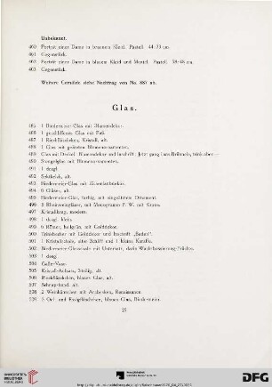 Glas (Nr. 485-509)