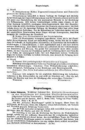 185-191, Besprechungen