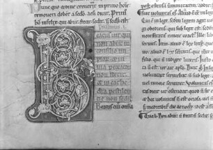 Petri Lambordi commentarii in Psalmos — Initial B, Folio fol. 2 v