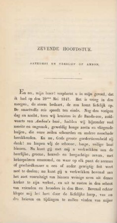 Zevende hoofdstuk. Aankomst en verblijf op Ambon