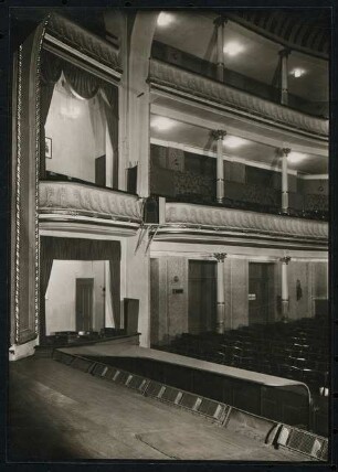 Stadttheater, Gleiwitz: Ansicht Bühne, Proszenium und Zuschauerraum