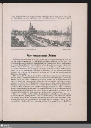 Aus vergangenen Zeiten (1837-1920)