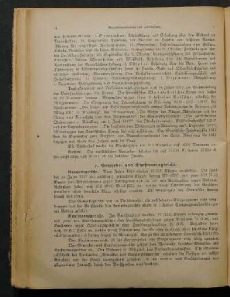 7. Gewerbe- und Kaufmannsgericht.