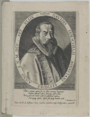 Bildnis des David Hoeschelius
