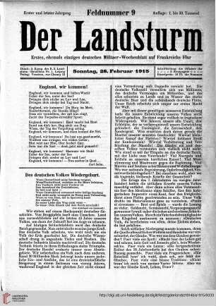 Heft 9, Februar 1915