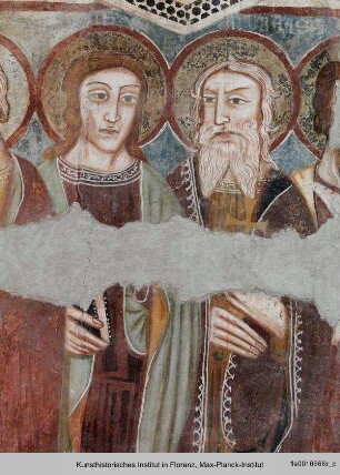 Christus in der Mandorla und die zwölf Apostel