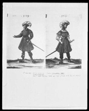 Hofkostümbuch der Herzoge Wilhelm 4. und Albert 5. von Bayern. Ritter in den Hoftrachten von 1509-1564 — Tracht von 1511