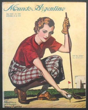En el golf [Dibujo]