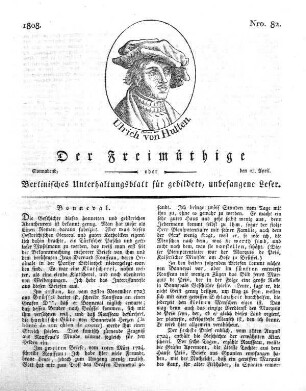 Nro. 82, Sonnabend, den 23. April 1808