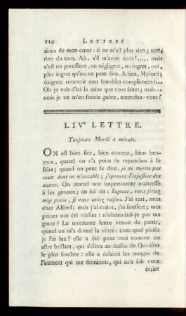 LIVe Lettre. Toujours Mardi à minuit.