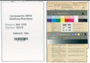 Entnazifizierung Otto Hellmich , geb. 20.11.1904 (Bergmann)