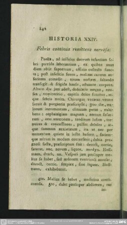 Historia XXIV. [XXV.] Febris continua remittens nervosa