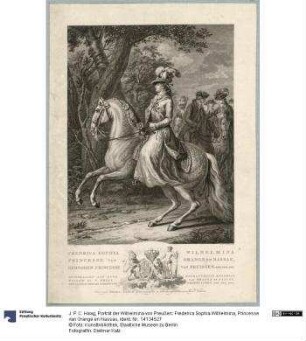 Porträt der Wilhelmina von Preußen: Frederica Sophia Wilhelmina, Princesse van Orange en Nassau