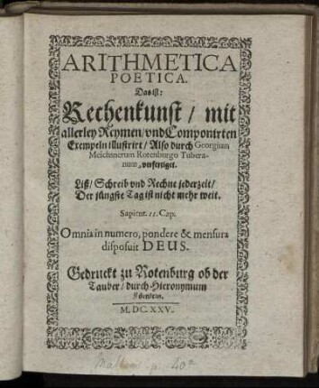 [2]: Arithmetica Poetica