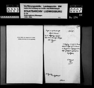 Aktenaussonderung beim Oberamt Crailsheim