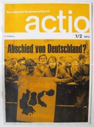 Konservative Studentenzeitschrift "actio" mit Polemik gegen die "Ostverträge" der Bundesregierung