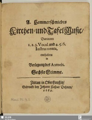 Sechste Stimme.