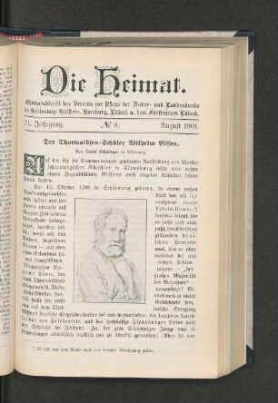 11. Jahrgang. No. 8. August 1901.