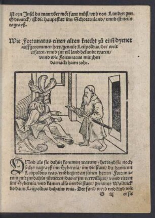 Wie Fortunatus einen alten knecht zu eim dyener auffgenommen hett/ ...