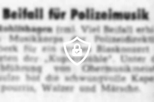 Beifall für Polizeimusik