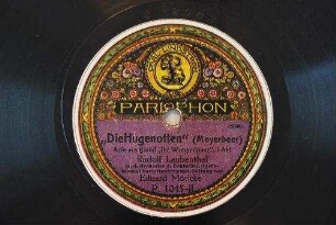 "Die Hugenotten" : Arie aus Raoul "Ihr Wangenpaar", I. Akt / (Meyerbeer)