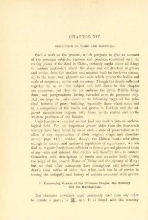 Chapter XIV. Description of tombs and mausolea